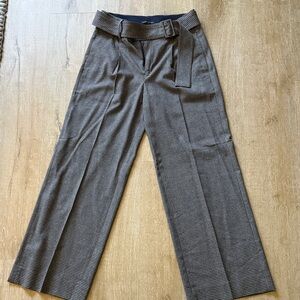 Banana Republic Houndstooth Wide-Leg Trousers